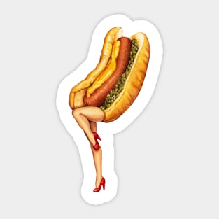 Movie Girls Hot Dog Girl Sticker